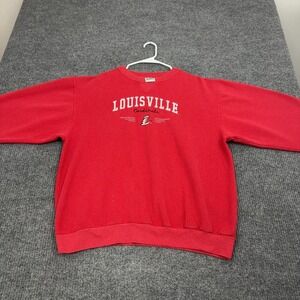 Briar‎ Creek Sweatshirt Mens XL Red Louisville Cardinals Embroidered Waffle Knit